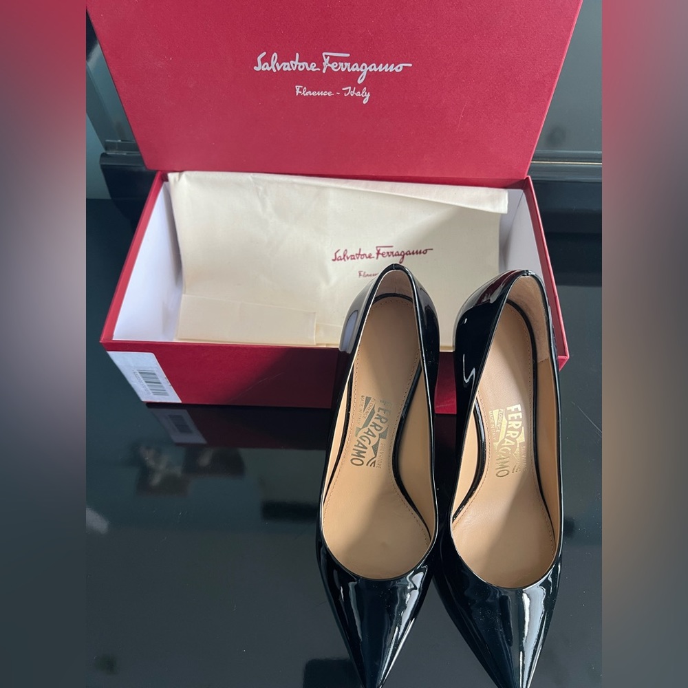 Salvatore Ferragamo black heels
